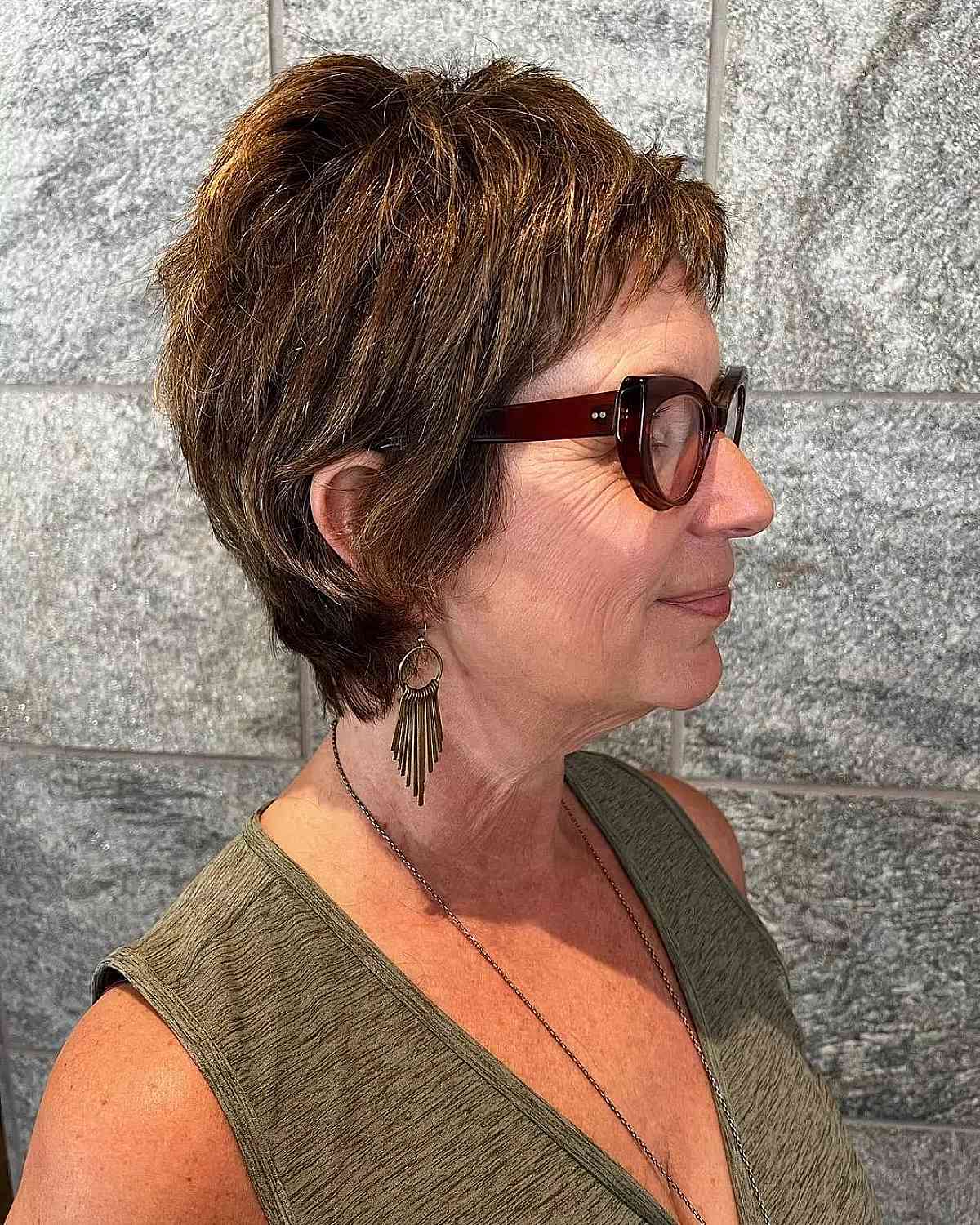 35 Perfectly-Flattering Short Hairstyles for Women Over 60 with Glasses
