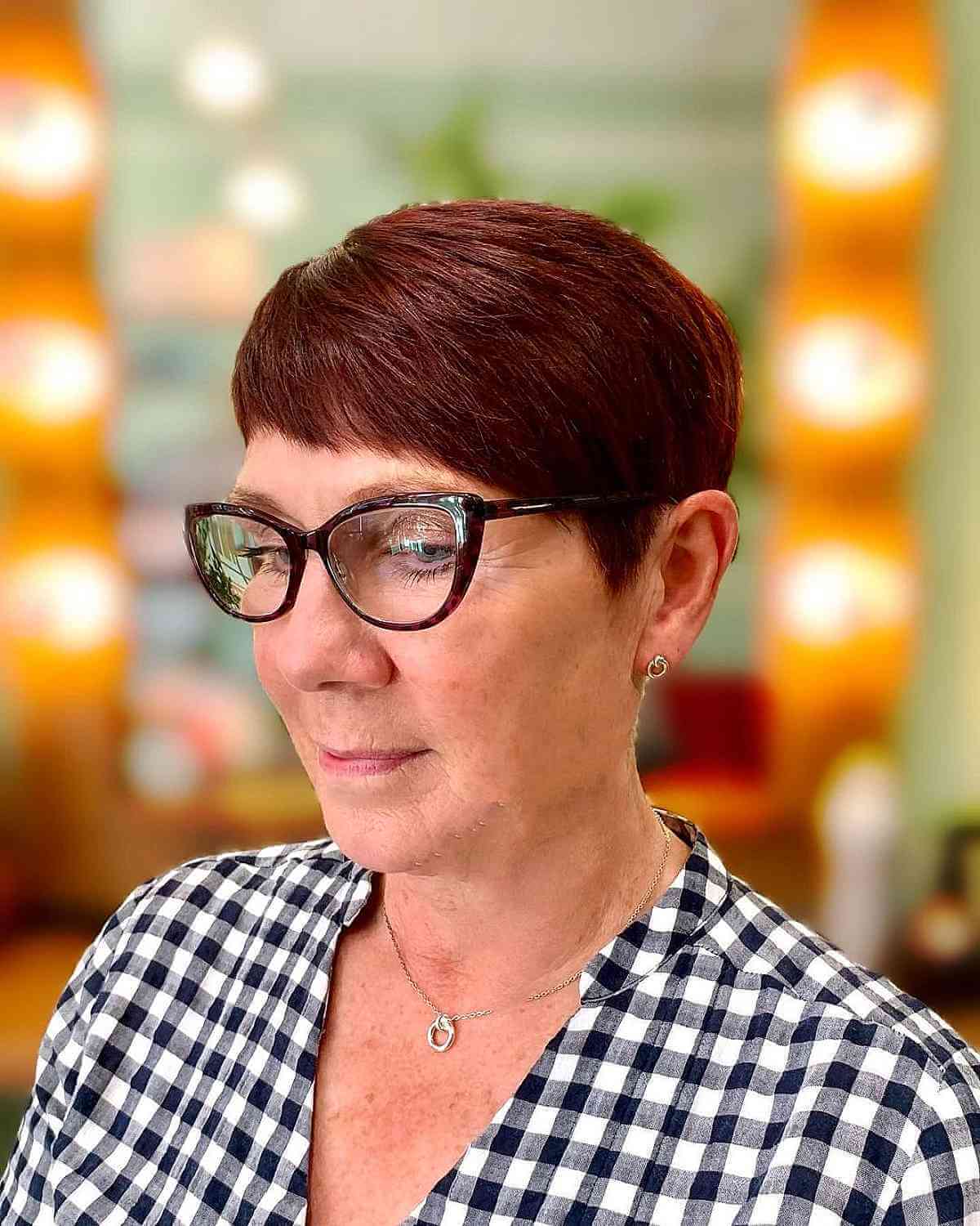 35 Perfectly-Flattering Short Hairstyles for Women Over 60 with Glasses