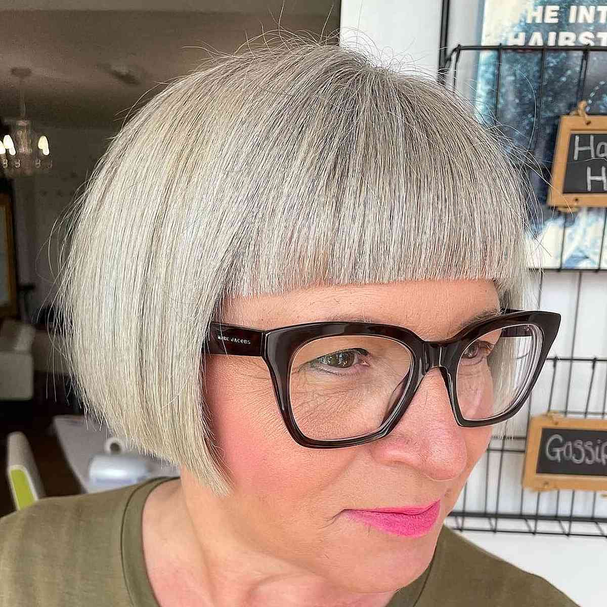 35 Perfectly-Flattering Short Hairstyles for Women Over 60 with Glasses