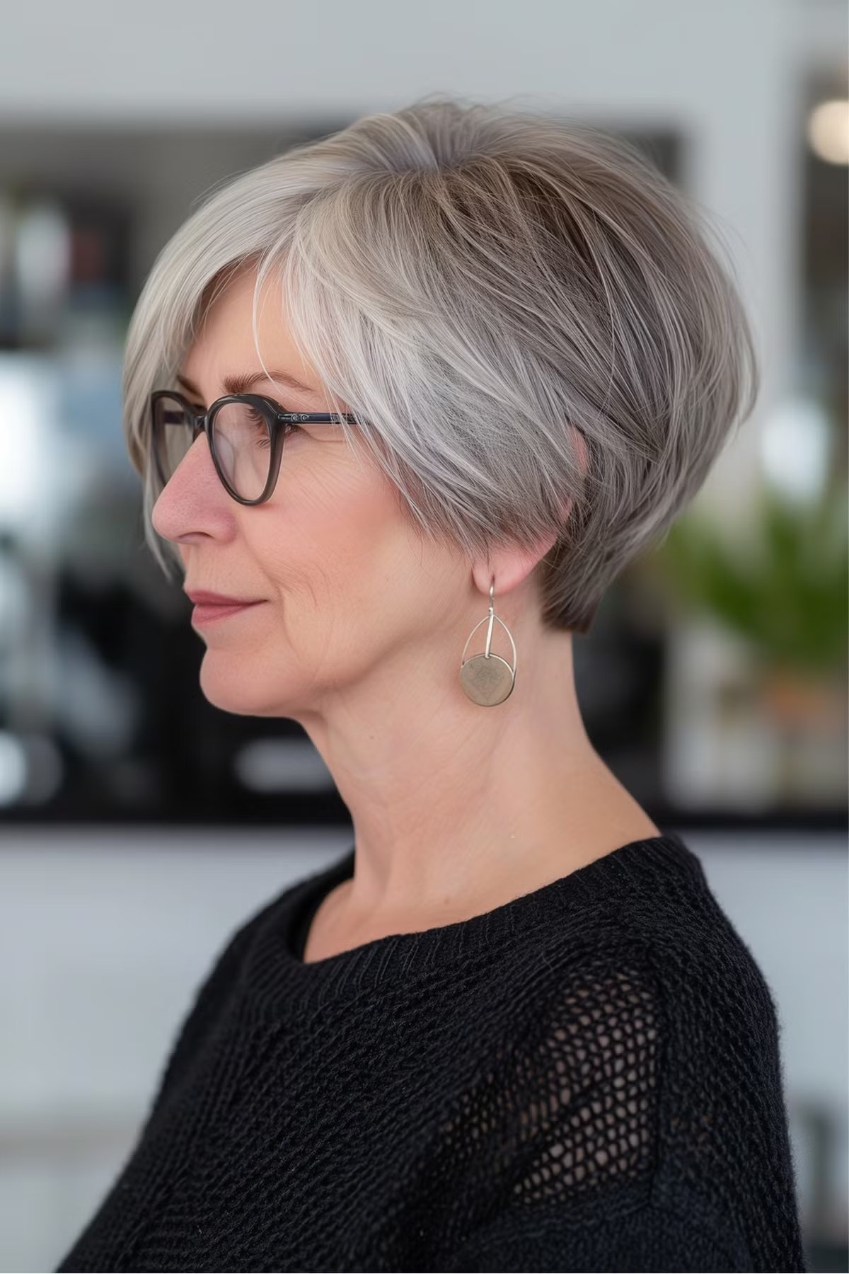 35 Perfectly-Flattering Short Hairstyles for Women Over 60 with Glasses