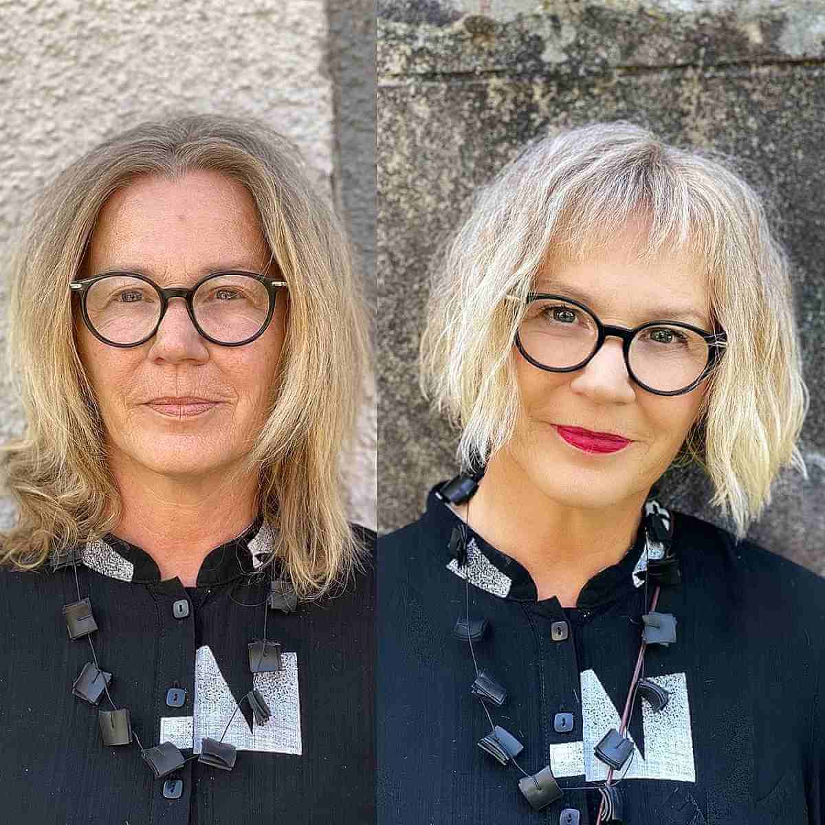 31 Best Short Hairstyles for Women Over 50 With Glasses