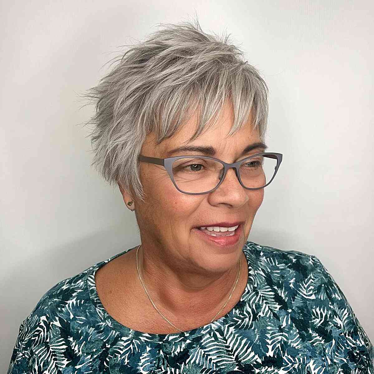 Ways Older Ladies with Glasses Can Rock Pixie Cuts