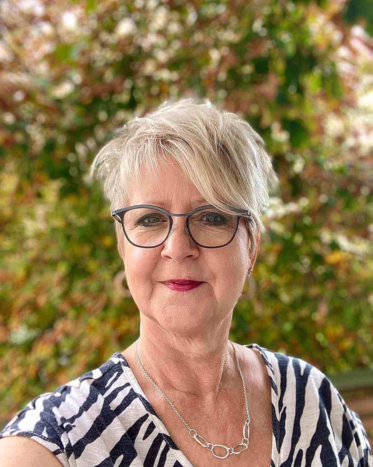 Ways Older Ladies with Glasses Can Rock Pixie Cuts