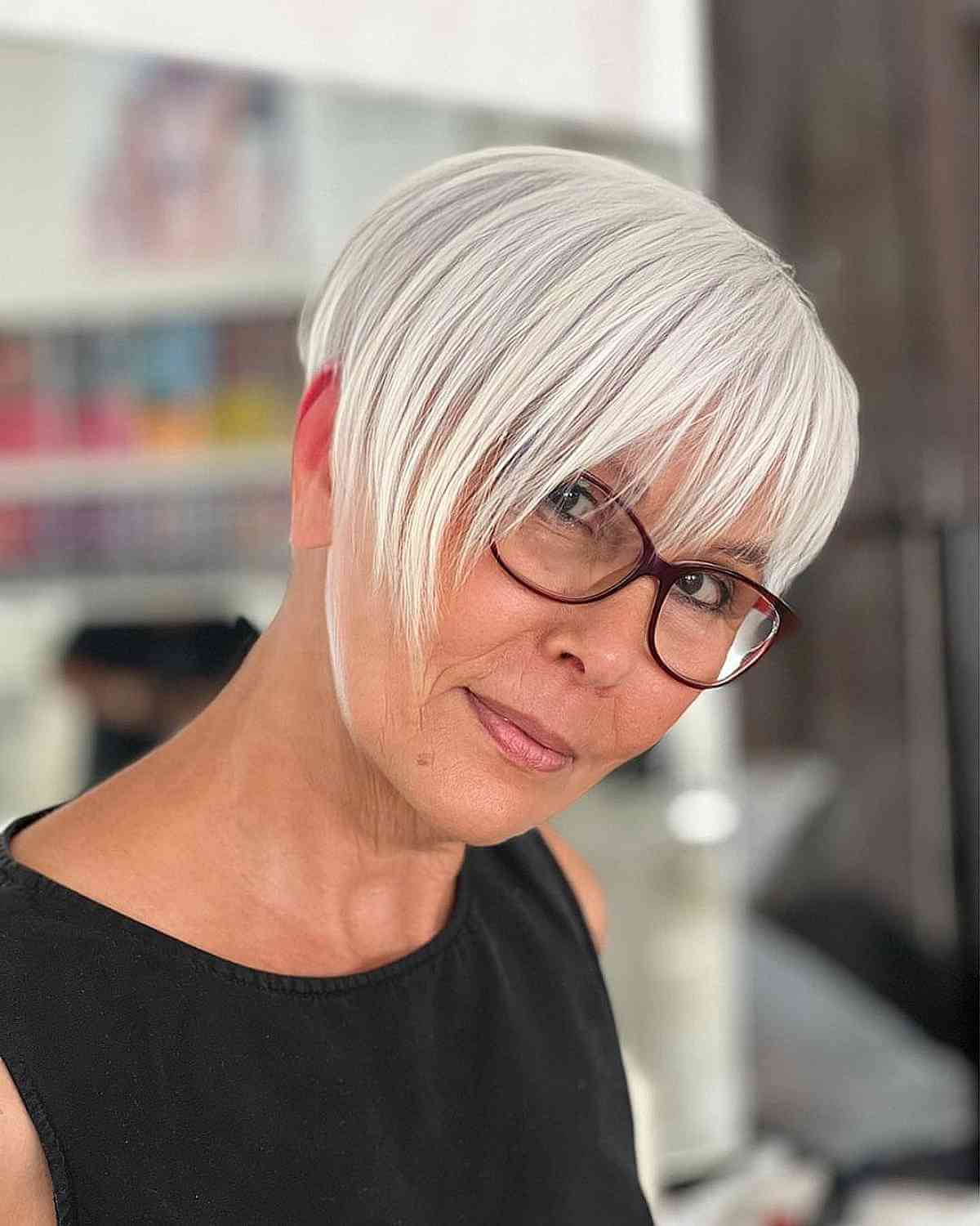 Ways Older Ladies with Glasses Can Rock Pixie Cuts