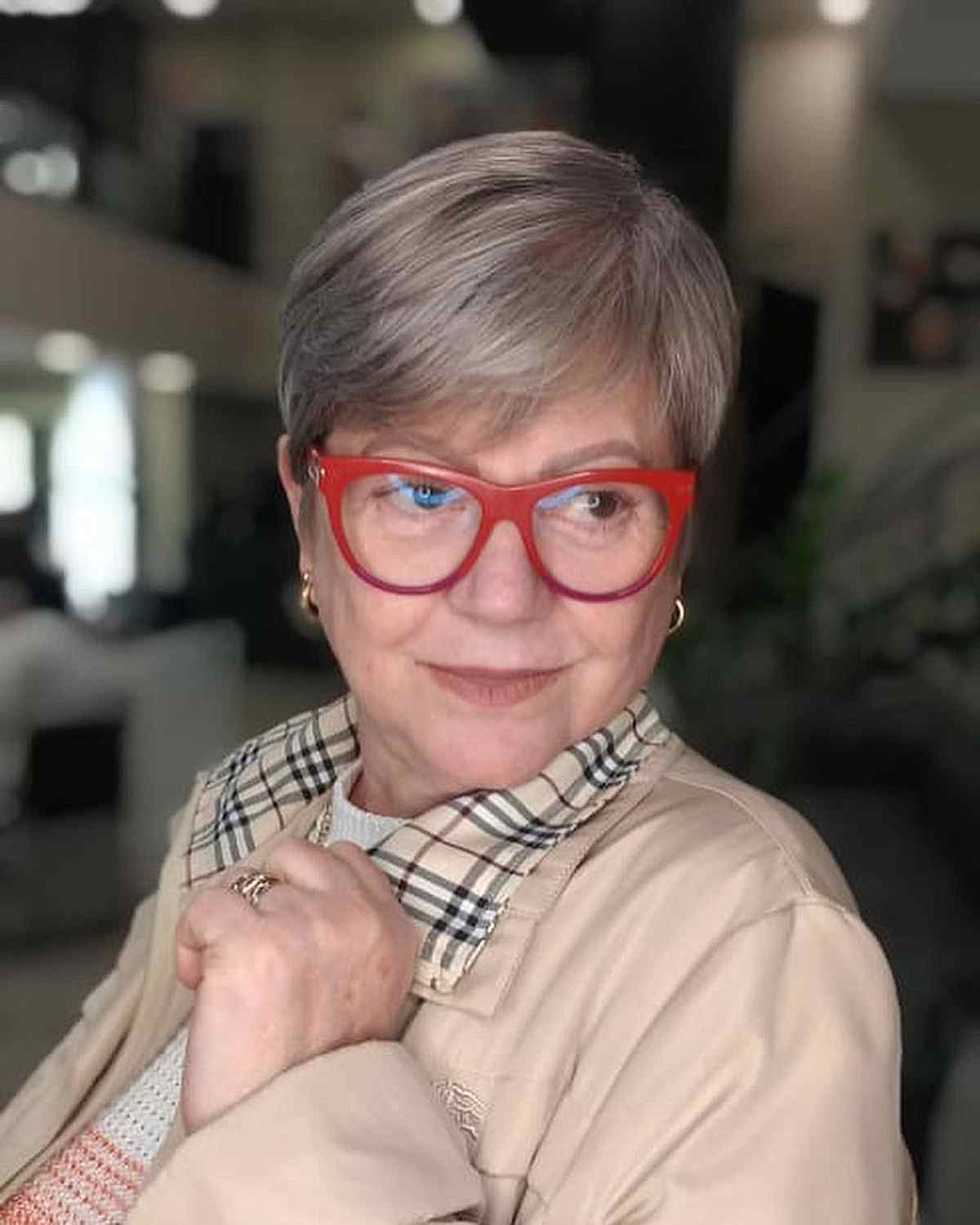 Ways Older Ladies with Glasses Can Rock Pixie Cuts