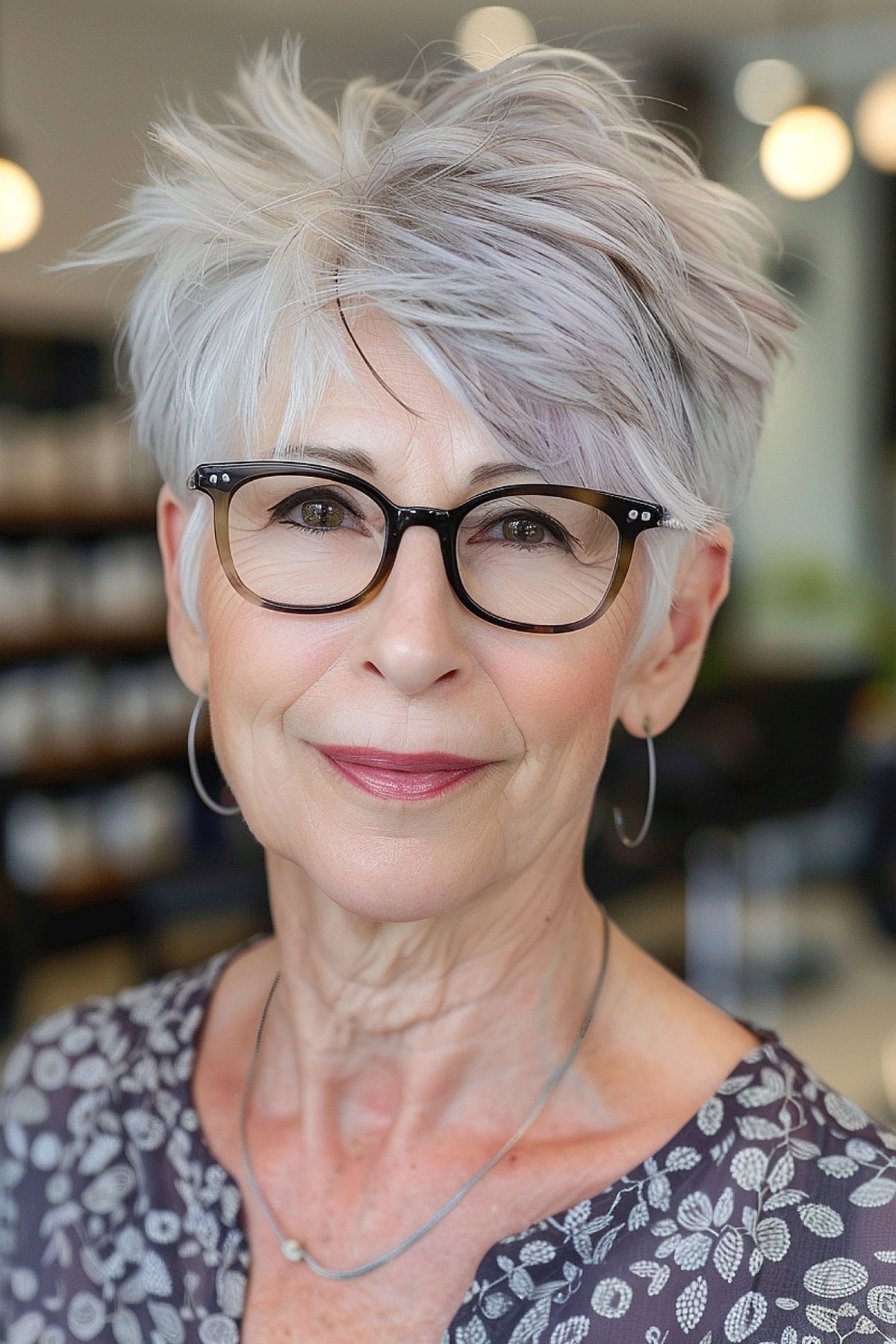 Ways Older Ladies with Glasses Can Rock Pixie Cuts