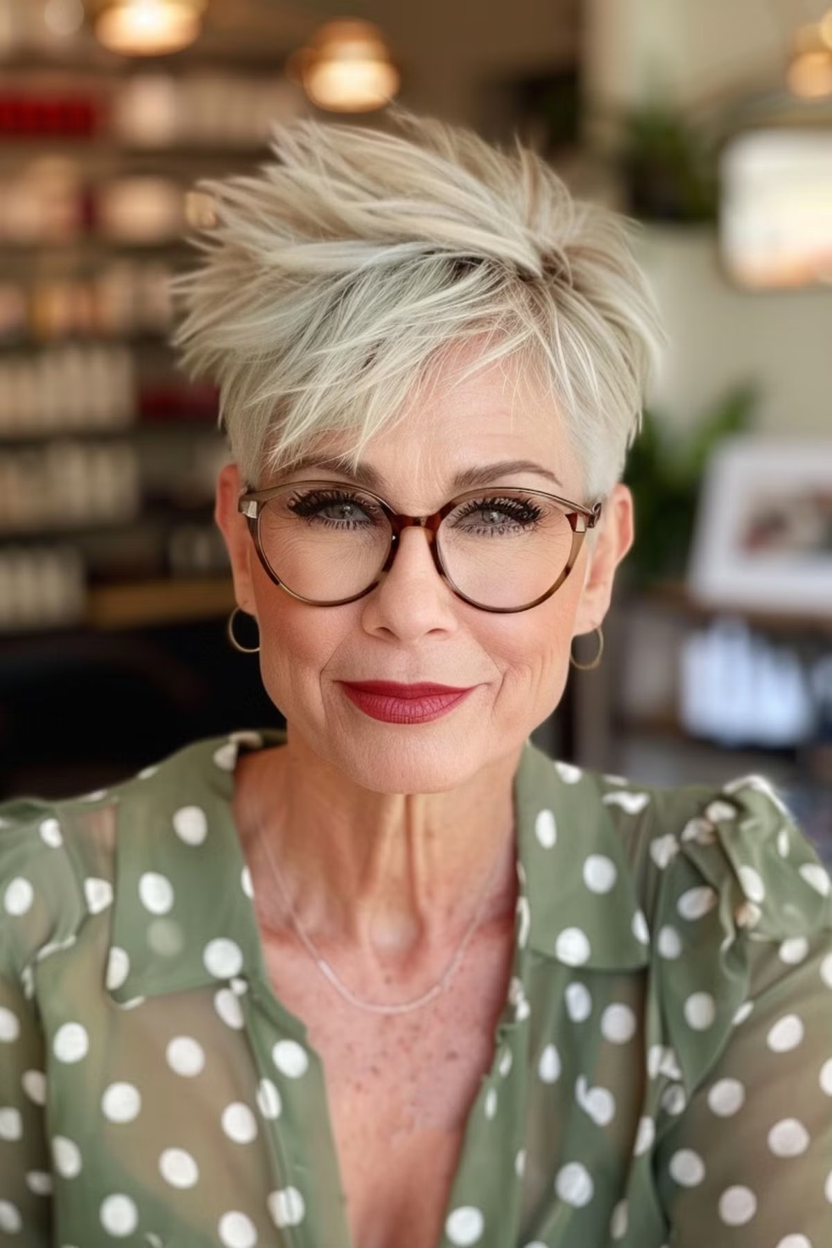 Ways Older Ladies with Glasses Can Rock Pixie Cuts