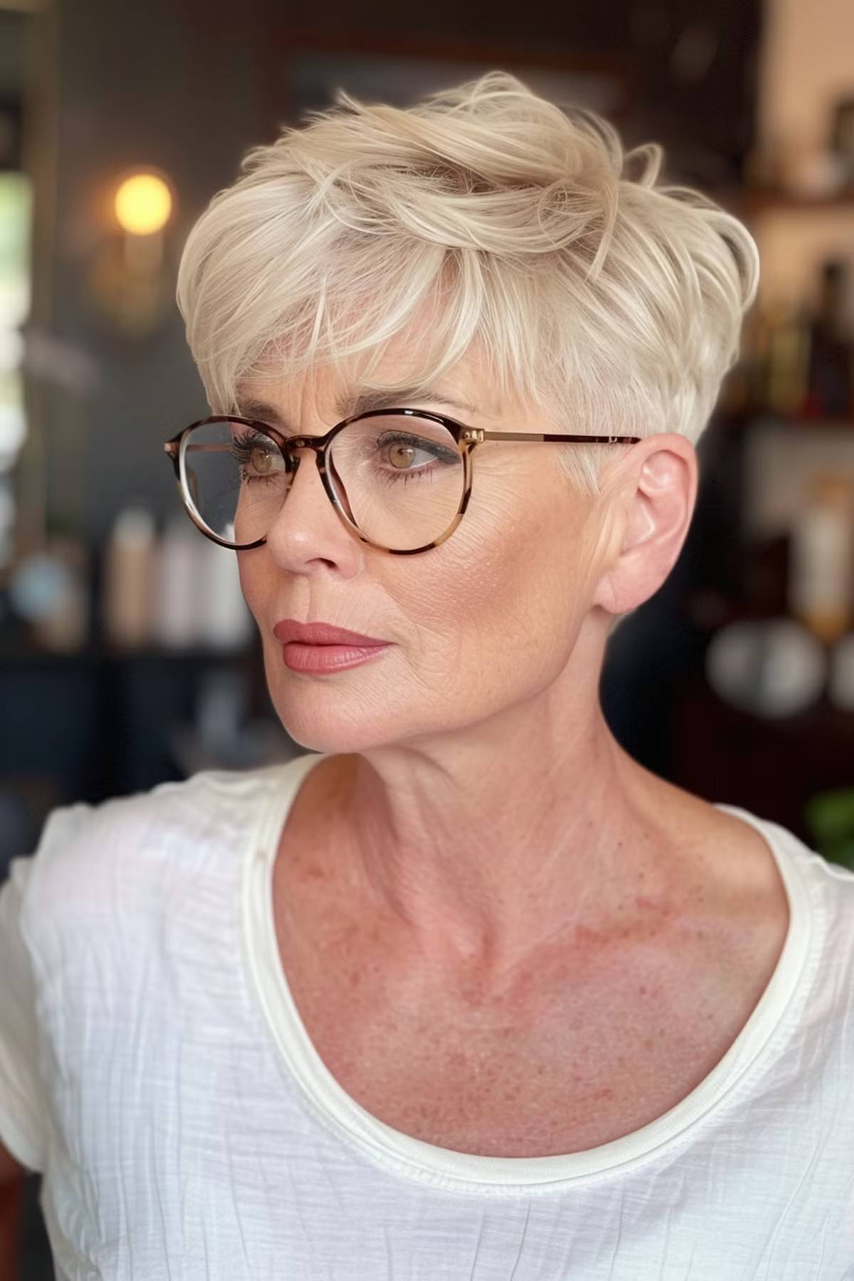 Ways Older Ladies with Glasses Can Rock Pixie Cuts