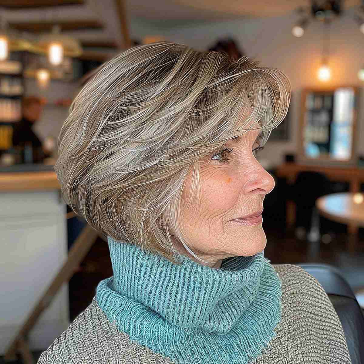 28 Stylish Wedge Haircuts for Women Over 60