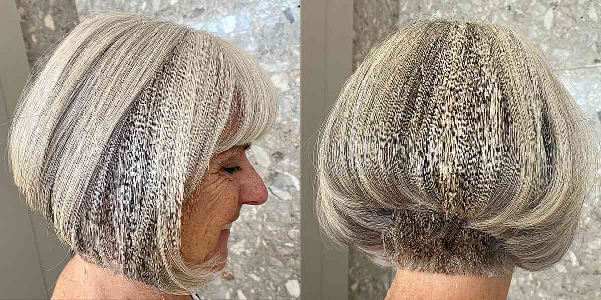 28 Stylish Wedge Haircuts for Women Over 60