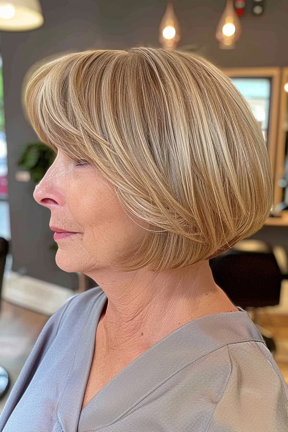 28 Stylish Wedge Haircuts for Women Over 60