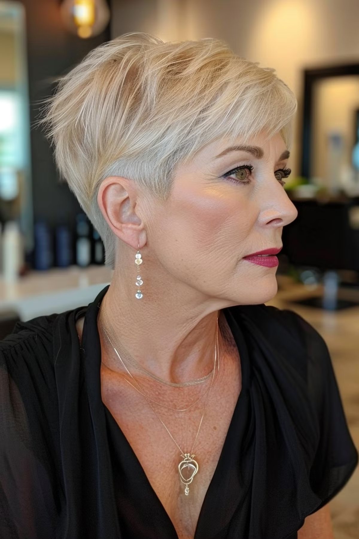 28 Stylish Wedge Haircuts for Women Over 60
