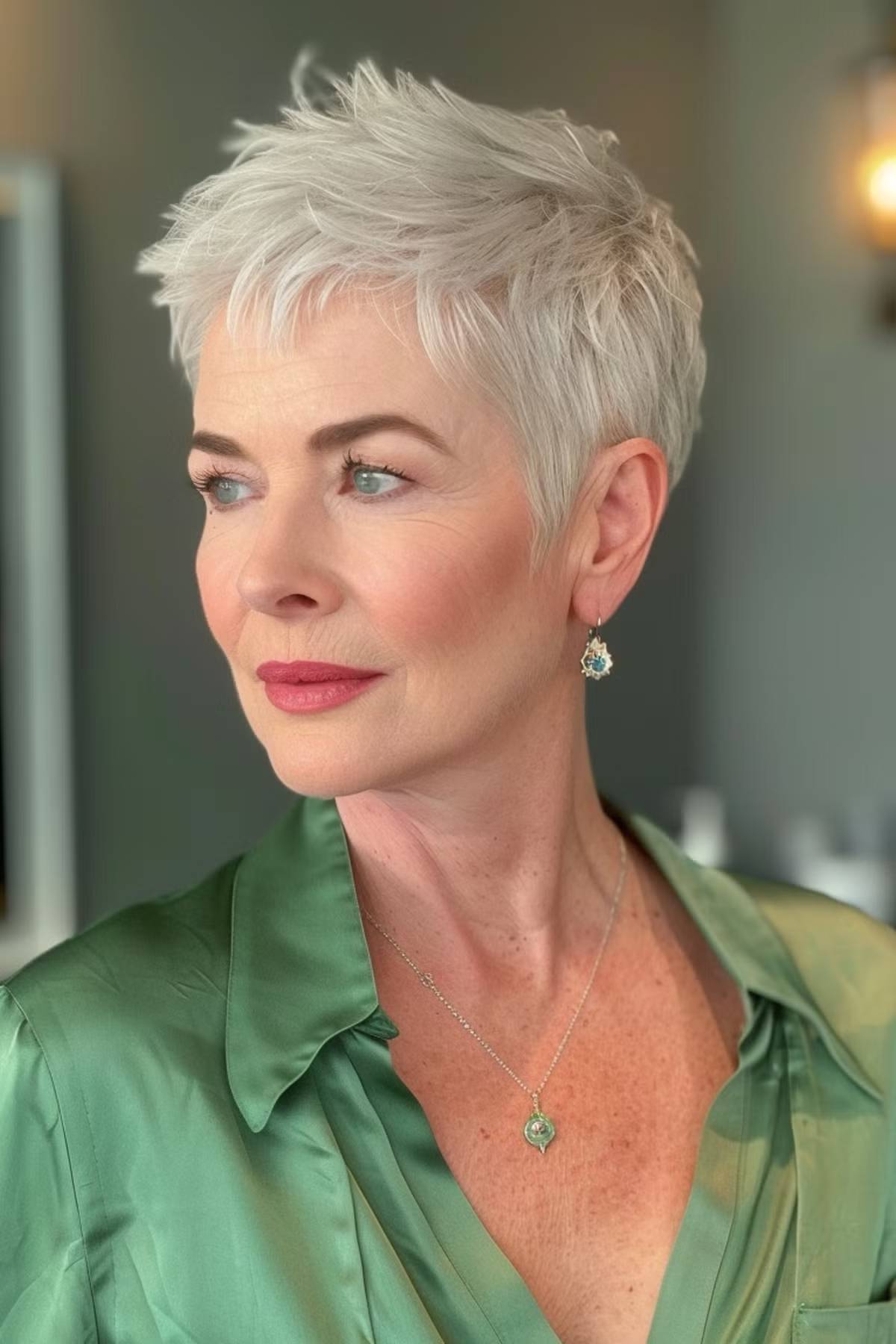 27 Short Spiky Haircuts for Women Over 60 with Sass