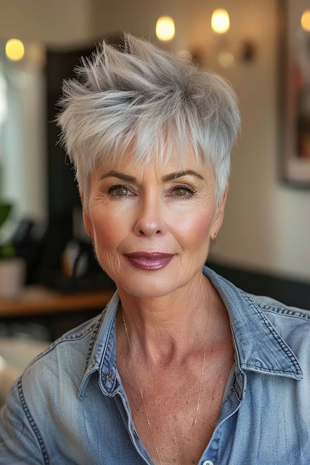 27 Short Spiky Haircuts for Women Over 60 with Sass