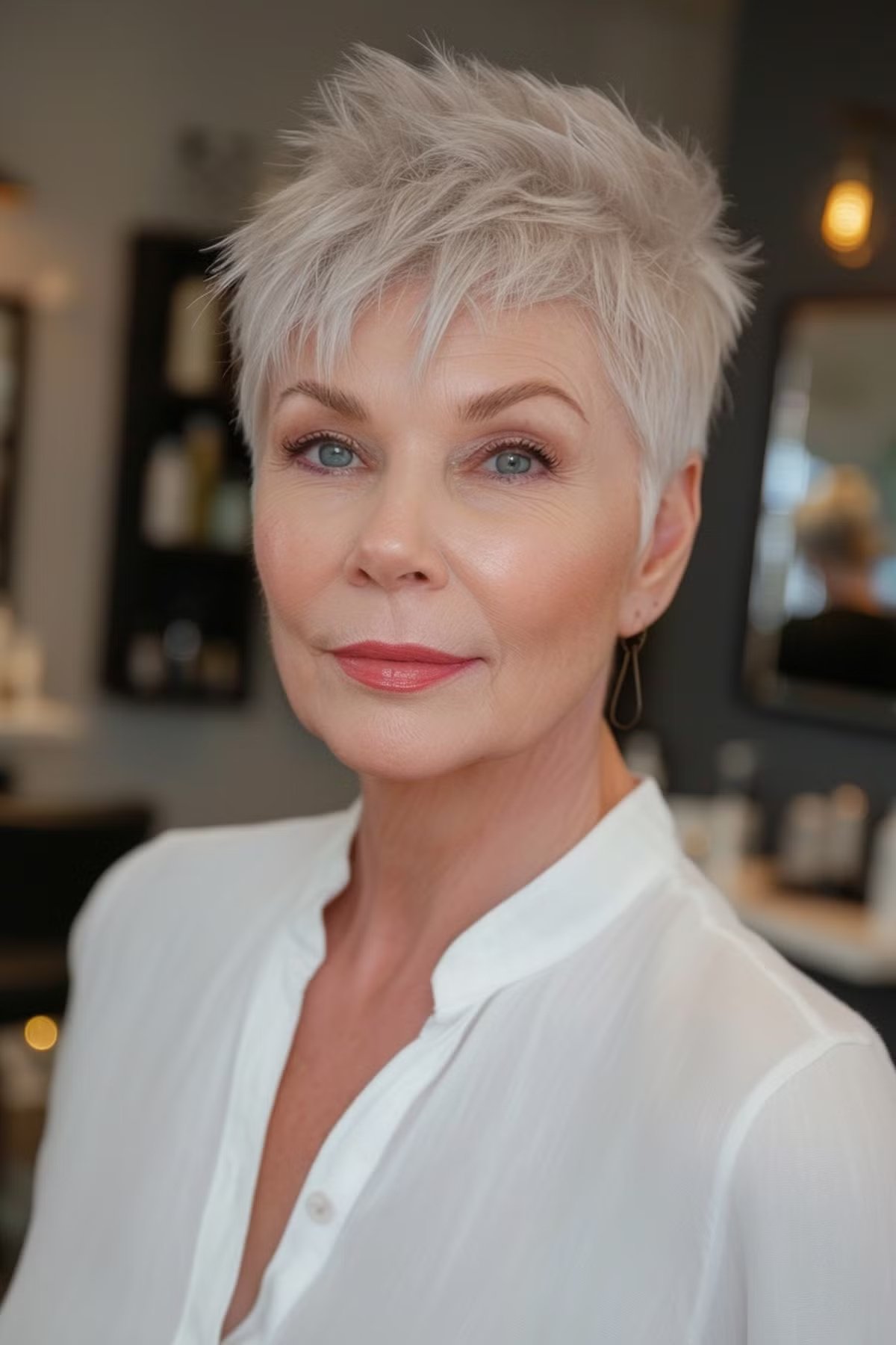 27 Short Spiky Haircuts for Women Over 60 with Sass