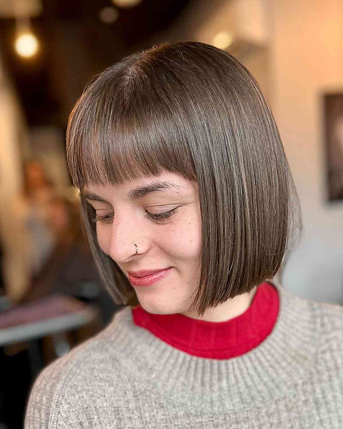 52 Short Hair with Bangs Trending in 2025