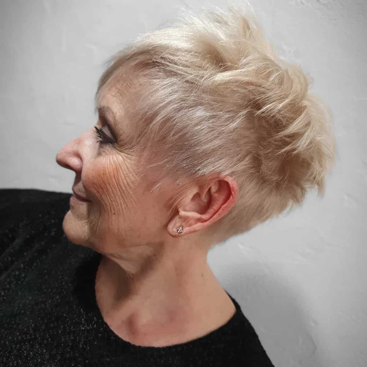 30 Volumizing Short Haircuts for Women Over 60 with Fine Hair