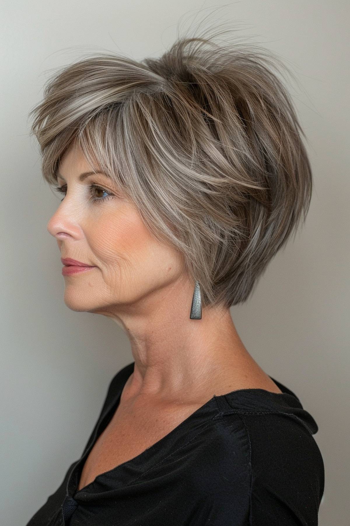 15+ Stylish Wedge Haircuts for Women Over 50 in 2025