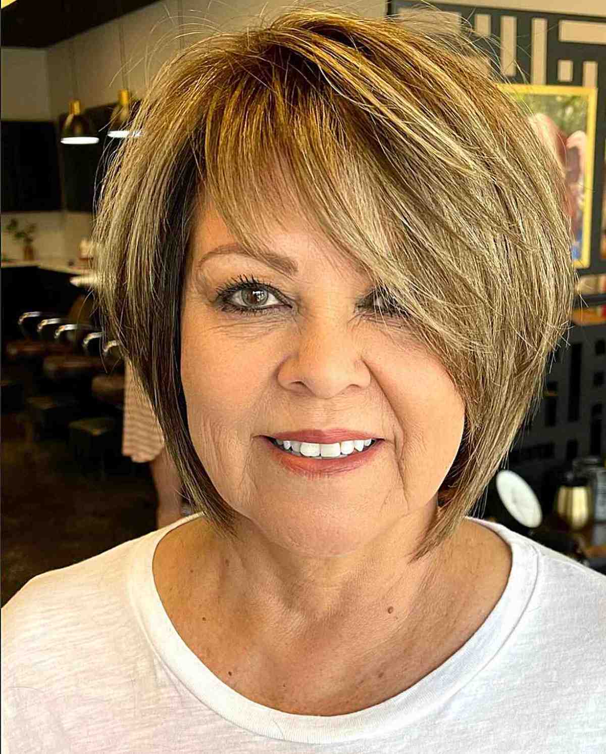 25 Ladies Over 60 with a Round Face Show How to Rock Short Haircuts