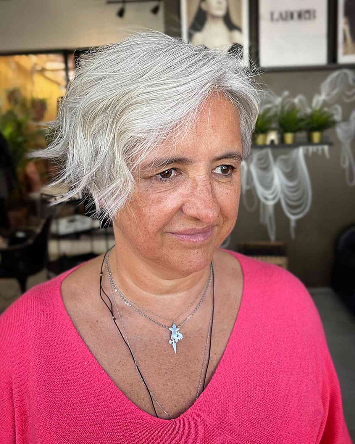 25 Ladies Over 60 with a Round Face Show How to Rock Short Haircuts