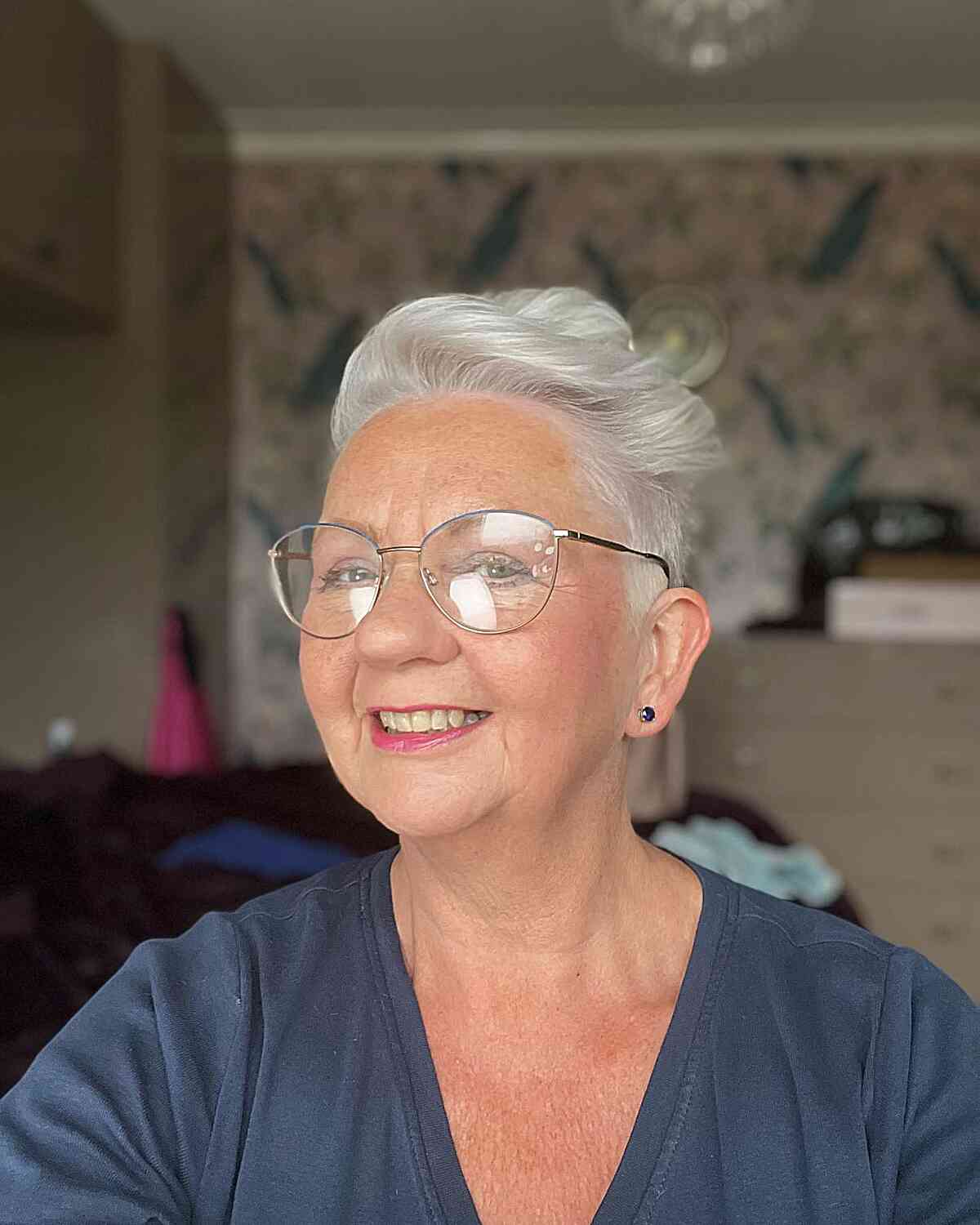 25 Ladies Over 60 with a Round Face Show How to Rock Short Haircuts