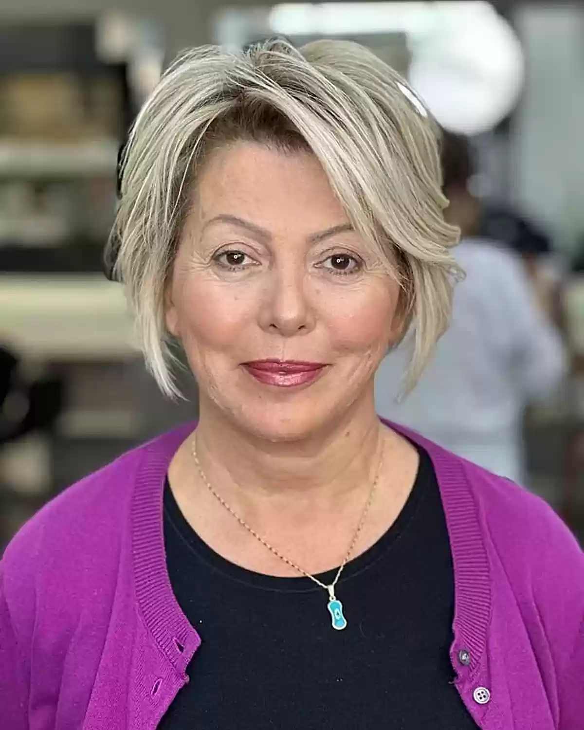 25 Ladies Over 60 with a Round Face Show How to Rock Short Haircuts