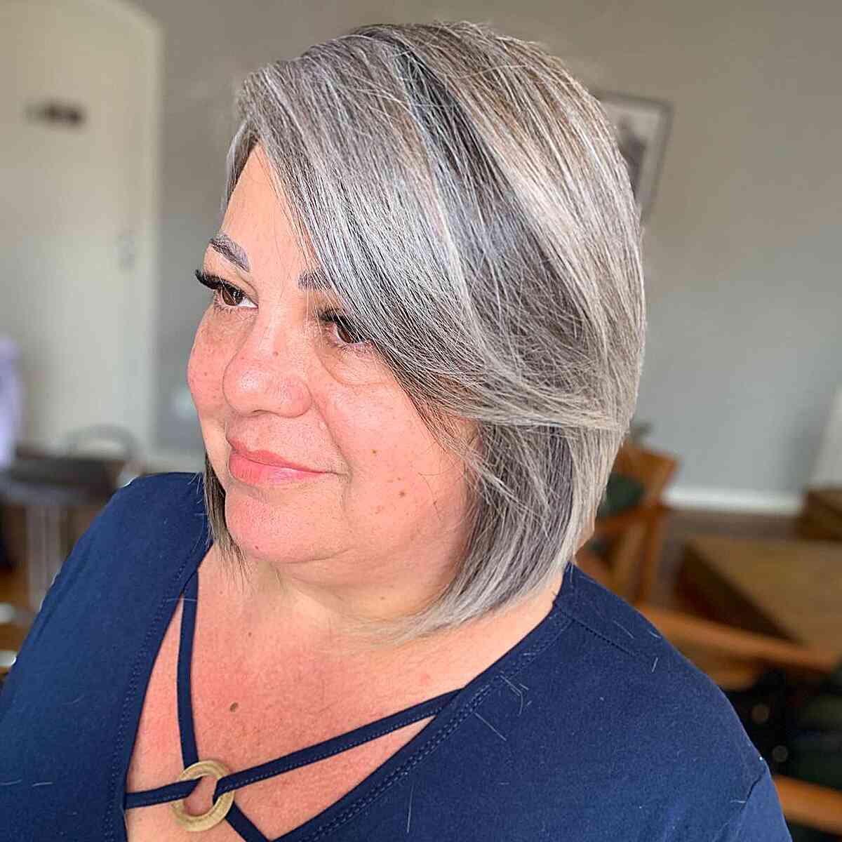 25 Ladies Over 60 with a Round Face Show How to Rock Short Haircuts