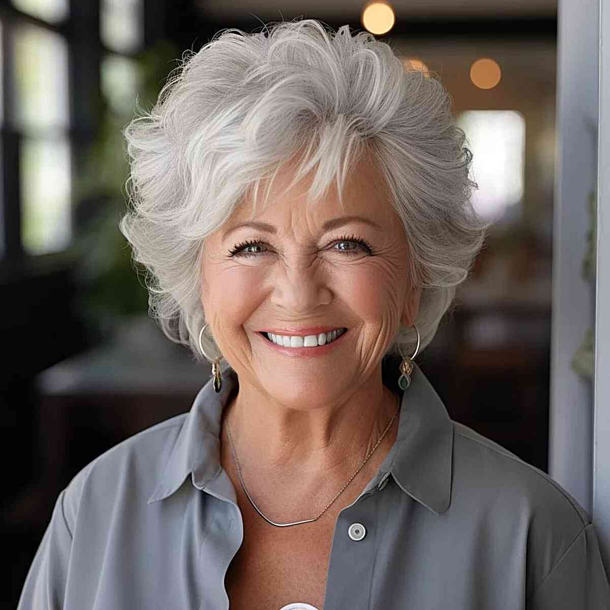 25 Ladies Over 60 with a Round Face Show How to Rock Short Haircuts