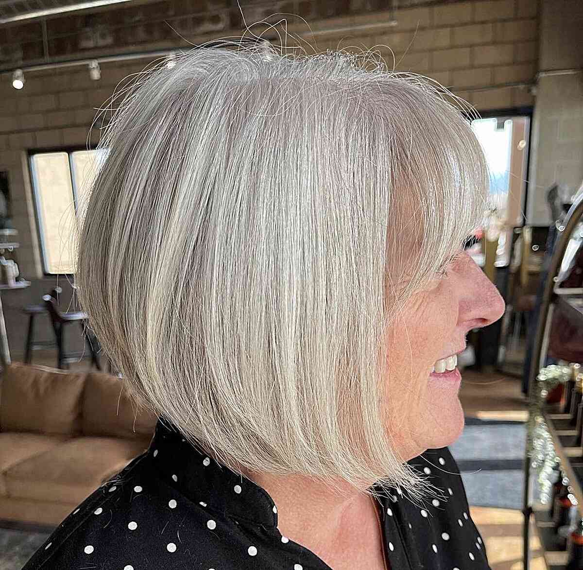 40 Stunning Chin-Length Hairstyles Every Woman Over 60 Should Try