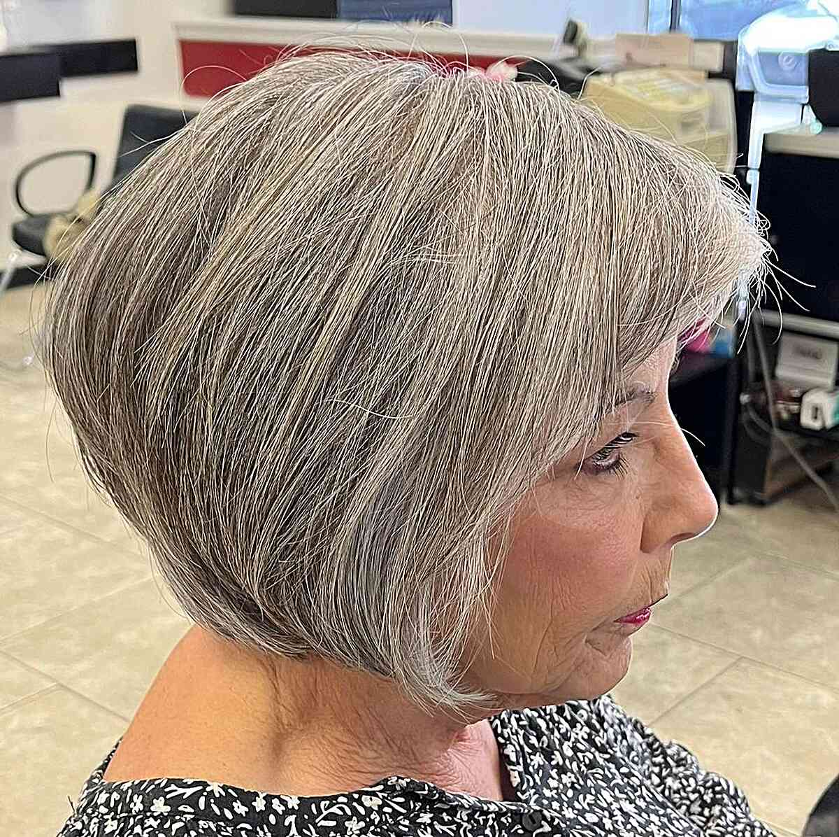 40 Stunning Chin-Length Hairstyles Every Woman Over 60 Should Try