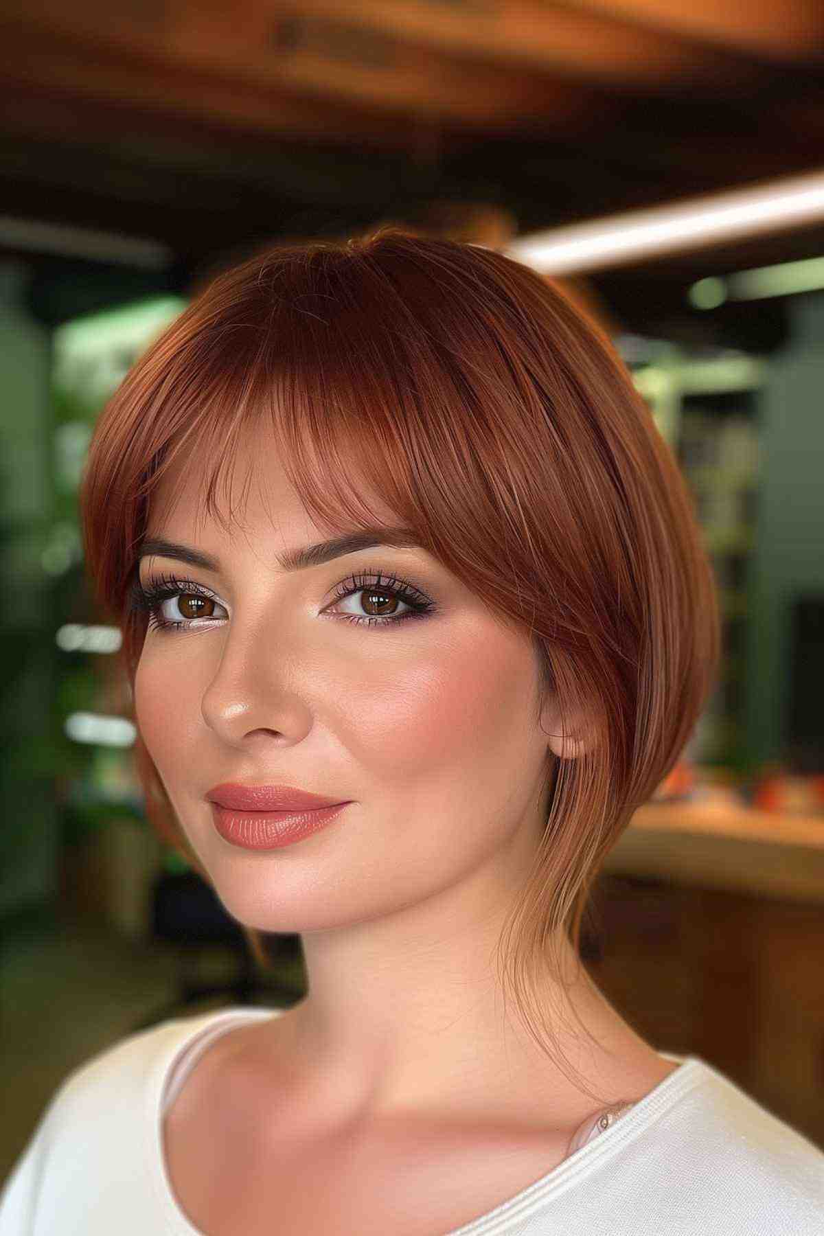 50 Best Short Hairstyles for Round Faces to Look Slimmer