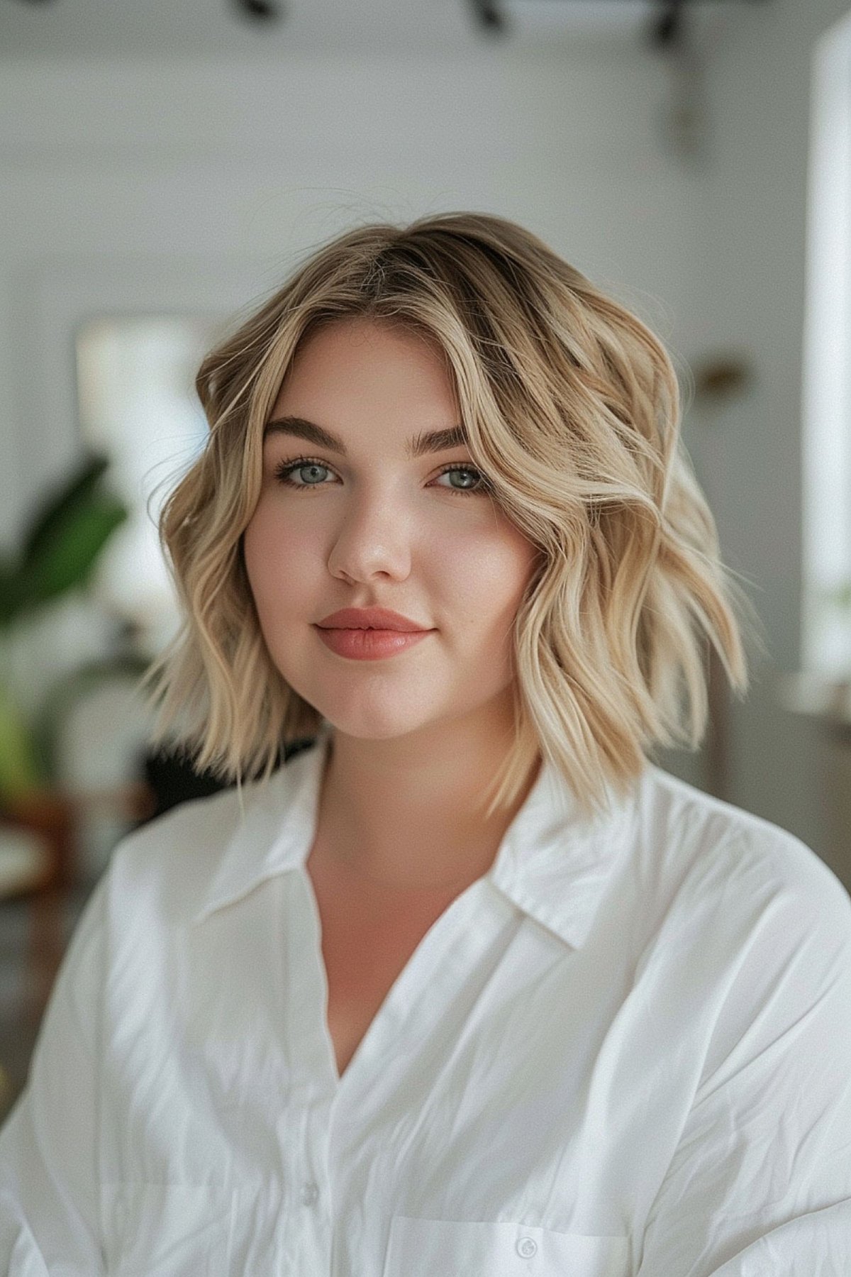 50 Best Short Hairstyles for Round Faces to Look Slimmer