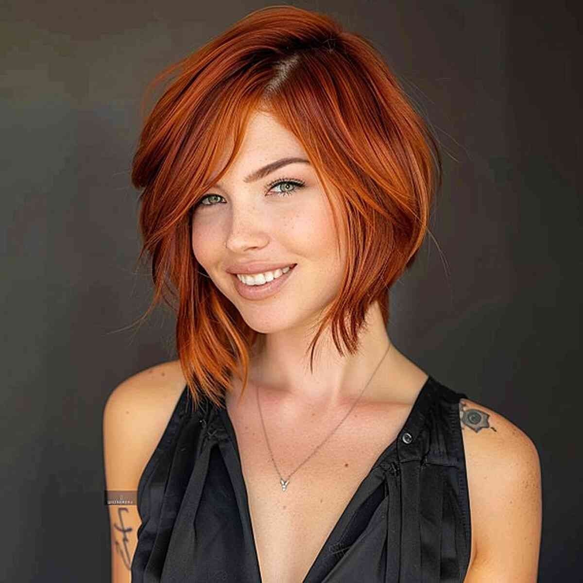 42 Flattering Short Hairstyles for Long Faces in 2025