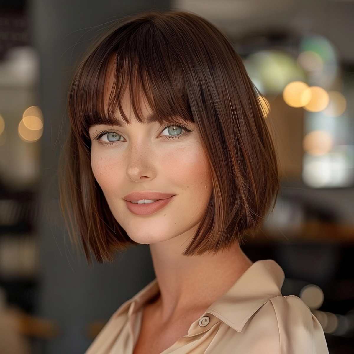 42 Flattering Short Hairstyles for Long Faces in 2025