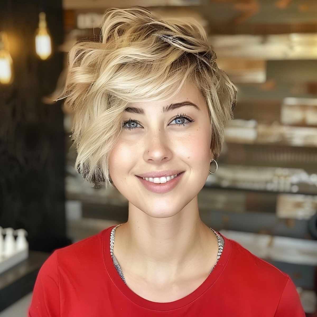 42 Flattering Short Hairstyles for Long Faces in 2025
