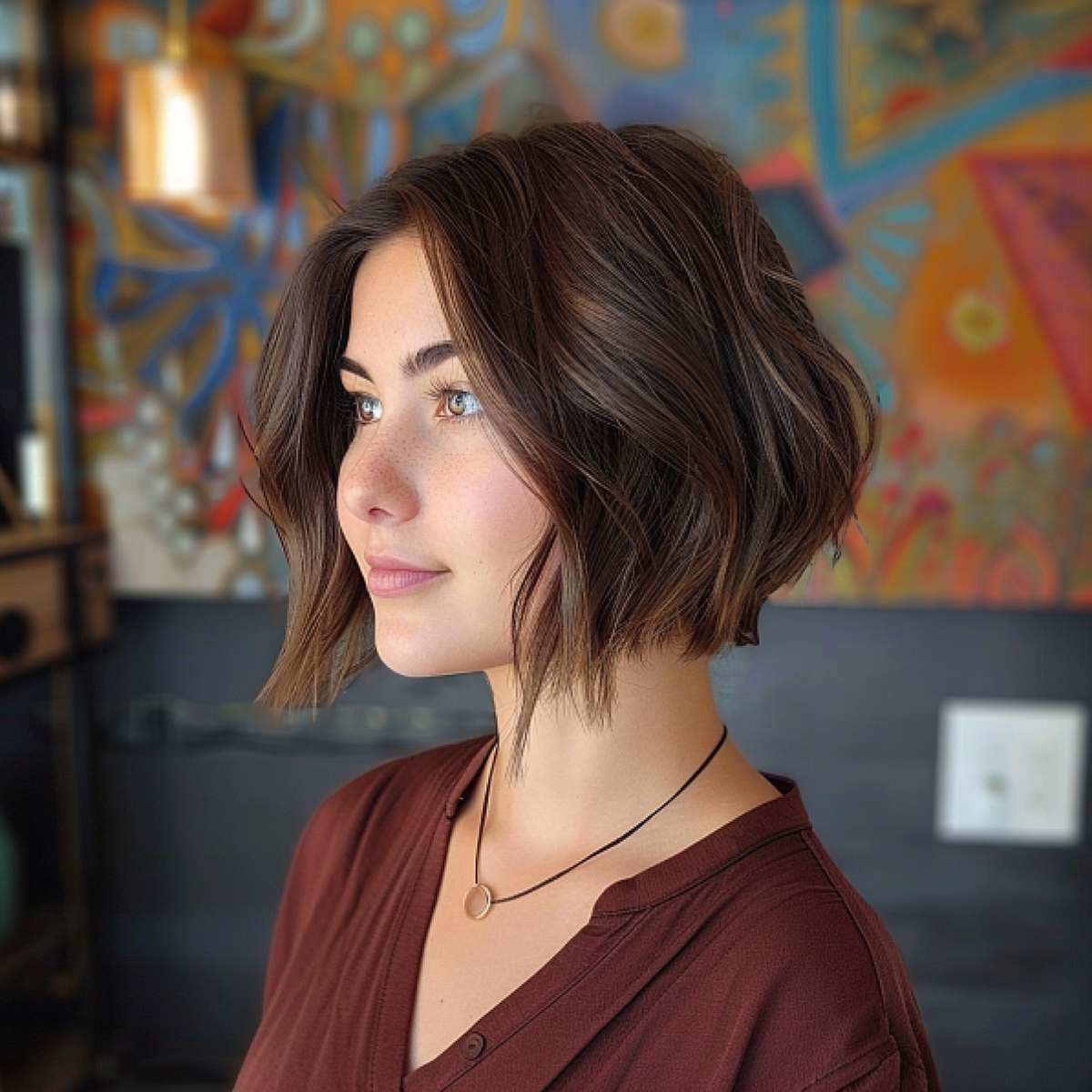 42 Flattering Short Hairstyles for Long Faces in 2025