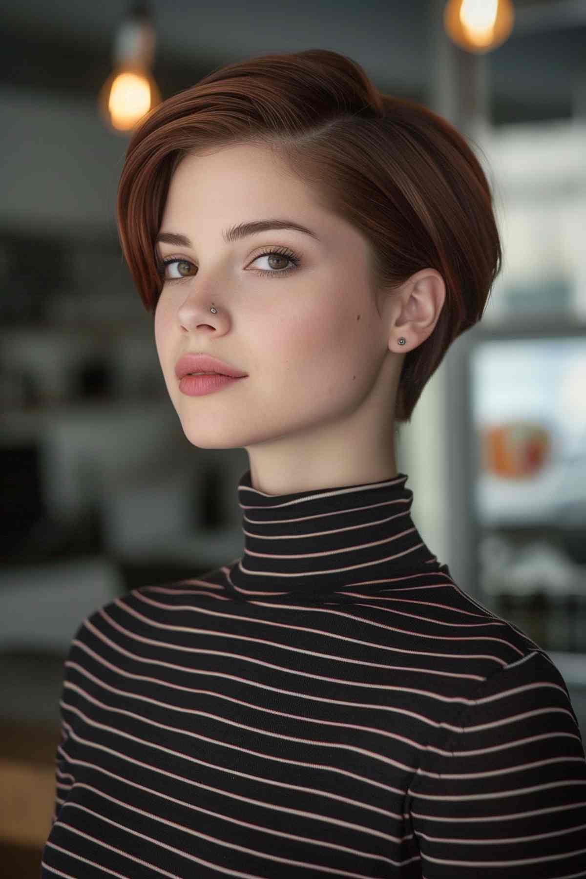 42 Flattering Short Hairstyles for Long Faces in 2025