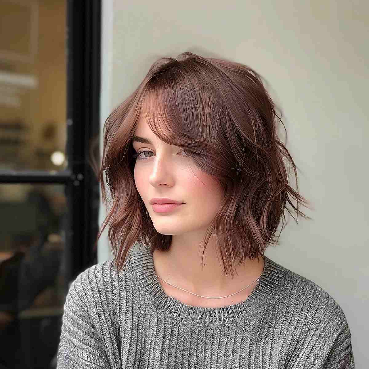 42 Flattering Short Hairstyles for Long Faces in 2025