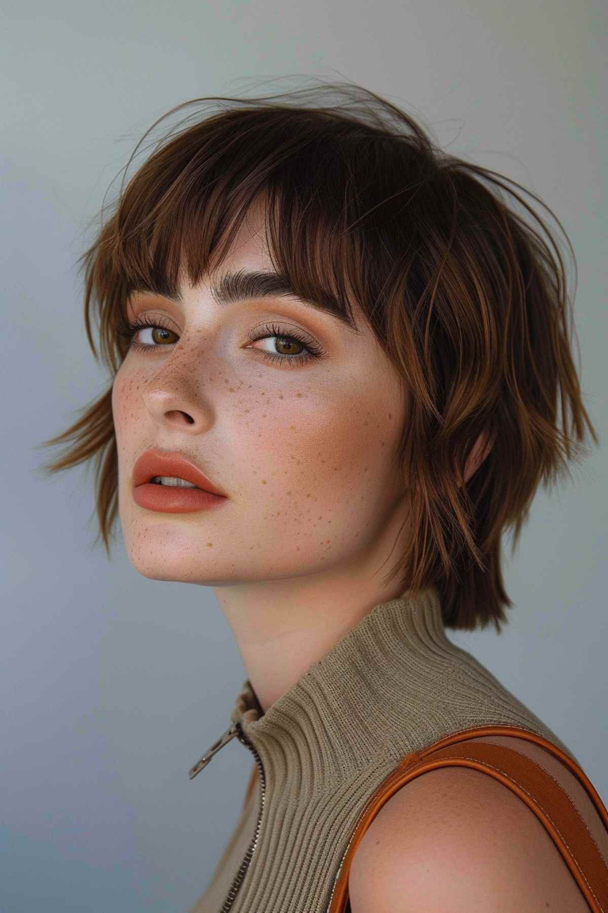 42 Flattering Short Hairstyles for Long Faces in 2025