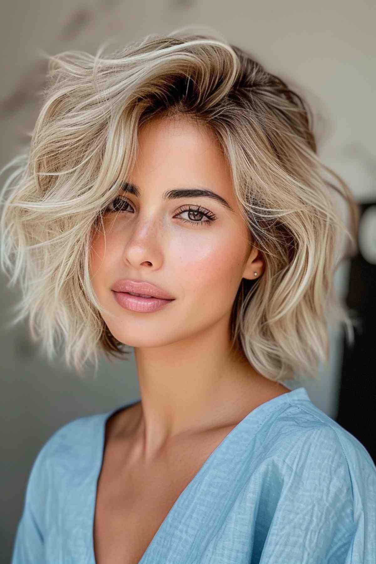 42 Flattering Short Hairstyles for Long Faces in 2025