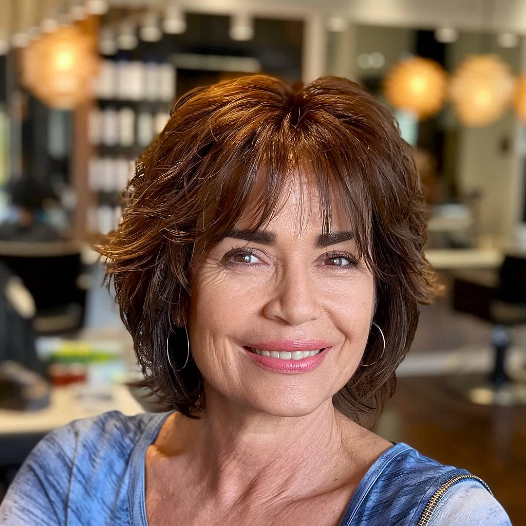 15+ Stylish Short Shaggy Haircuts for Women Over 40 in 2025