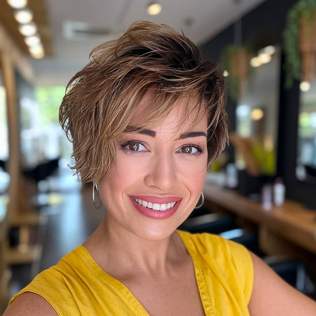 15+ Stylish Short Shaggy Haircuts for Women Over 40 in 2025