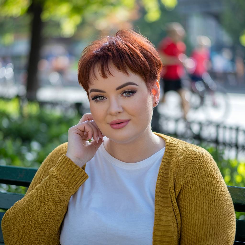 15+ Chic Pixie Cuts That Complement Chubby Faces in 2025