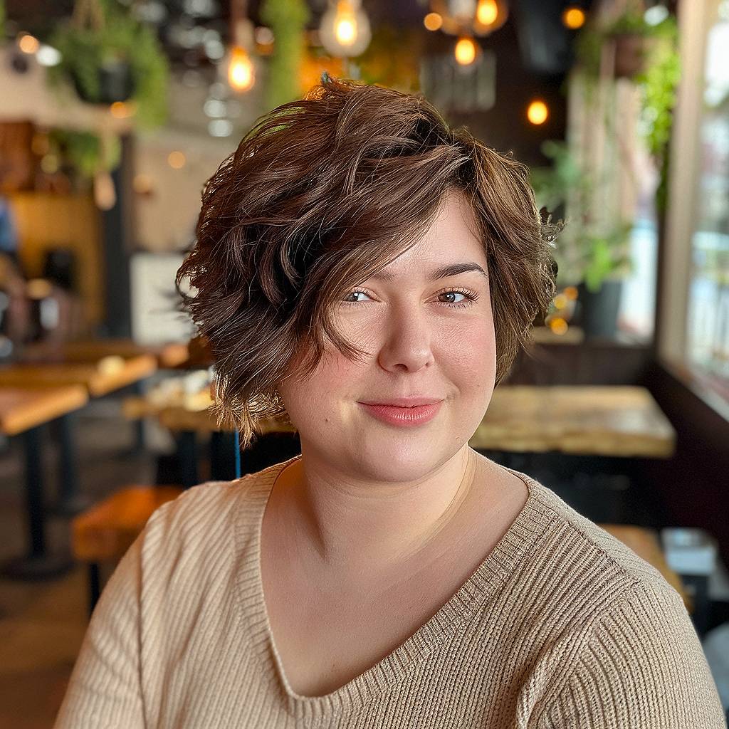 15+ Chic Pixie Cuts That Complement Chubby Faces in 2025