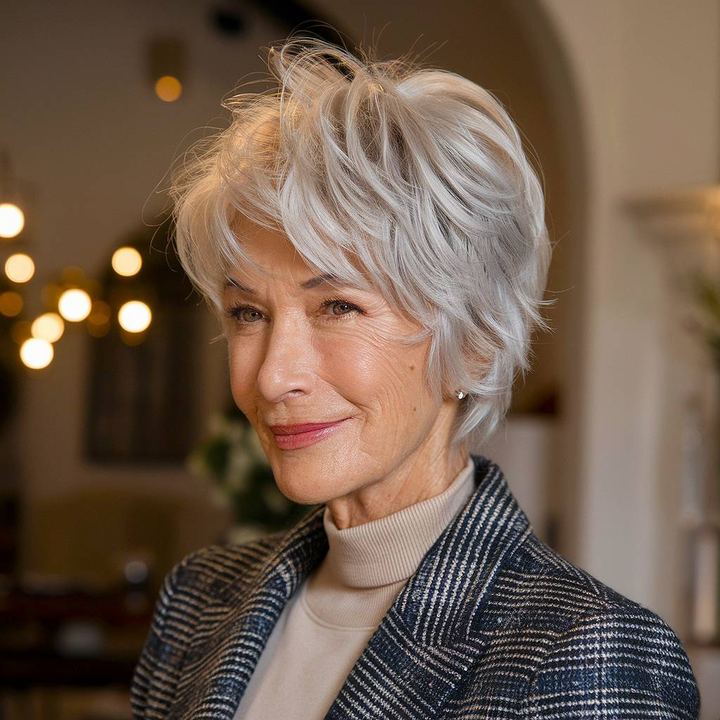 20+ Fabulous Short Shaggy Haircuts for Women Over 70 in 2025