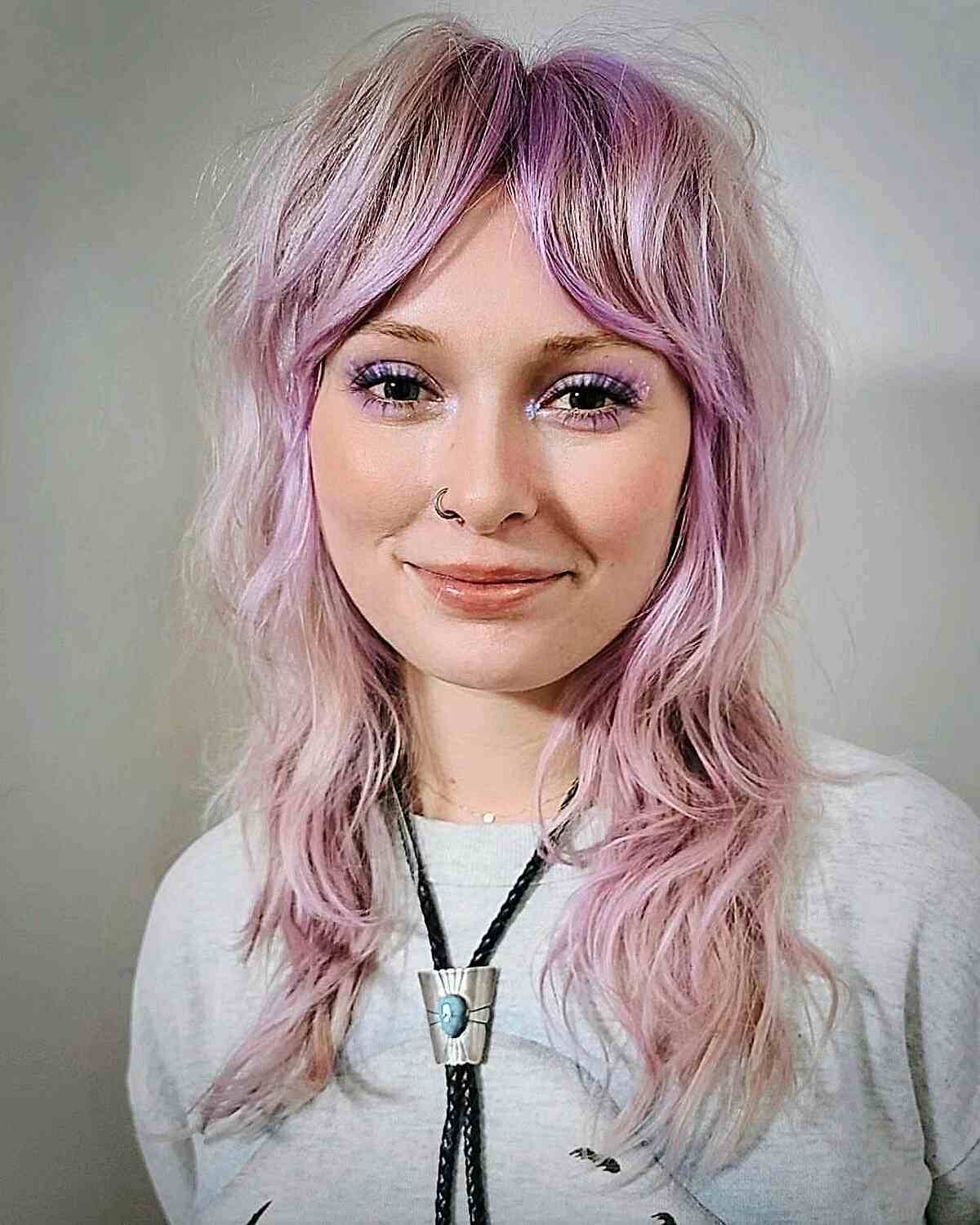 43 On-Trend Ways to Get a Shag with Curtain Bangs