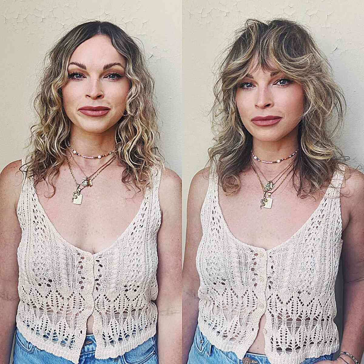 43 On-Trend Ways to Get a Shag with Curtain Bangs