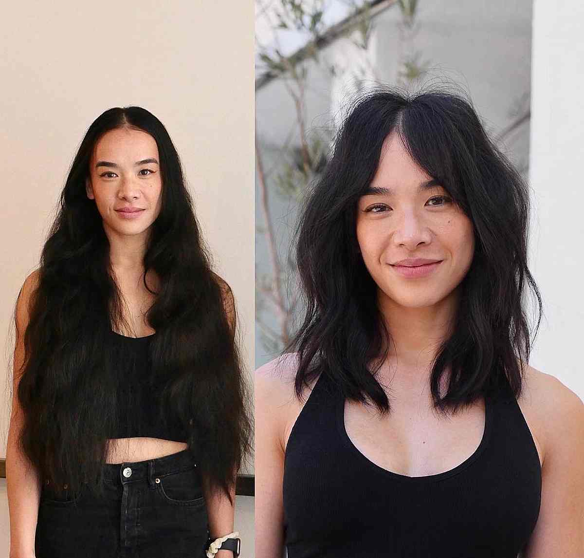 43 On-Trend Ways to Get a Shag with Curtain Bangs