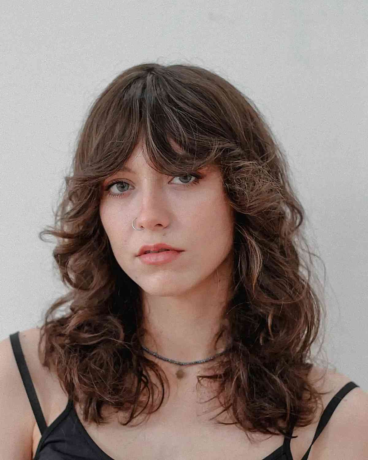 43 On-Trend Ways to Get a Shag with Curtain Bangs