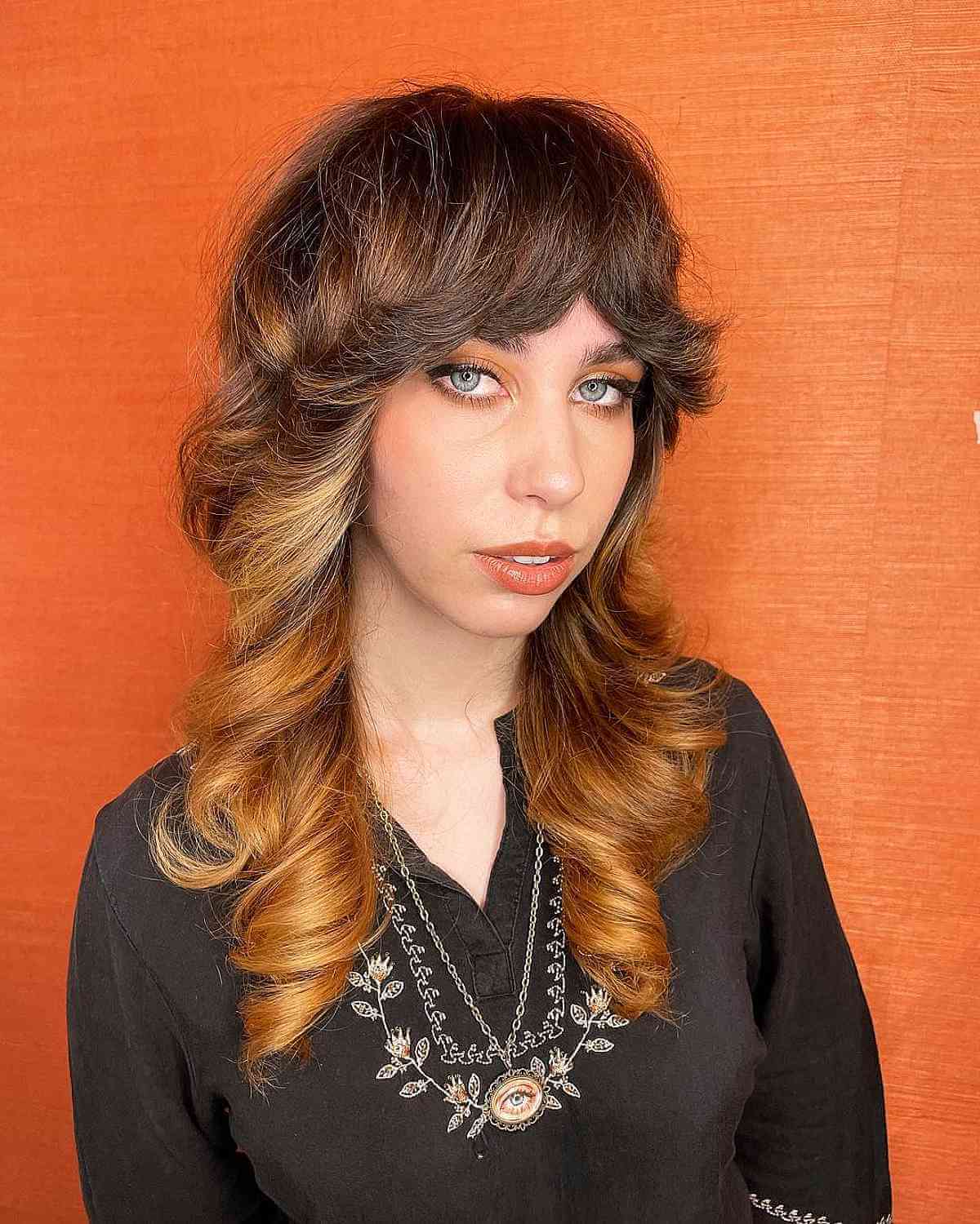 43 On-Trend Ways to Get a Shag with Curtain Bangs
